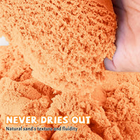 NiToy FlexiSand Toy Sand 2.2Lbs Moldable Sensory Sand for Kids - Orange - image 3