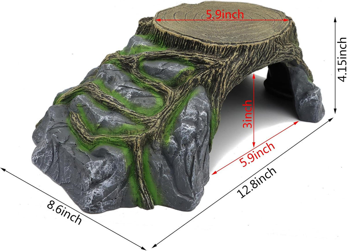Extra Large Resin Reptile Hideouts Cave Habitat Decor – Essentials for Reptiles And Amphibians - C- Extra Large - image 2