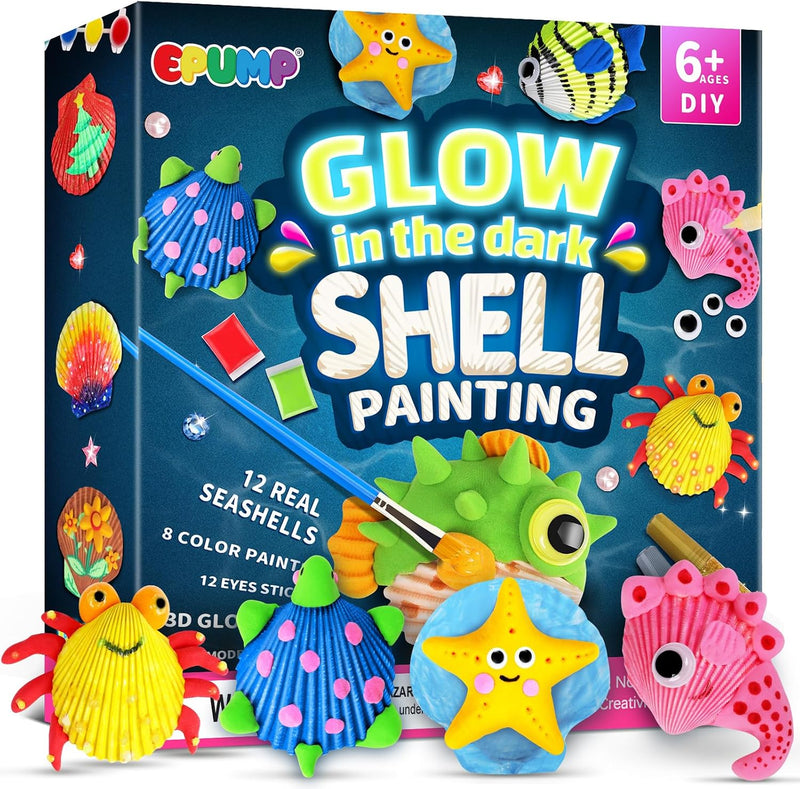 Shell Painting Kit for Kids - D - Conch&Shell ﻿Painting Kit