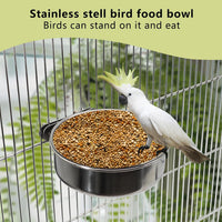 Large Bird Feeding Dish Cups with Clamp Holder - Medium / 4 Pack - image 4