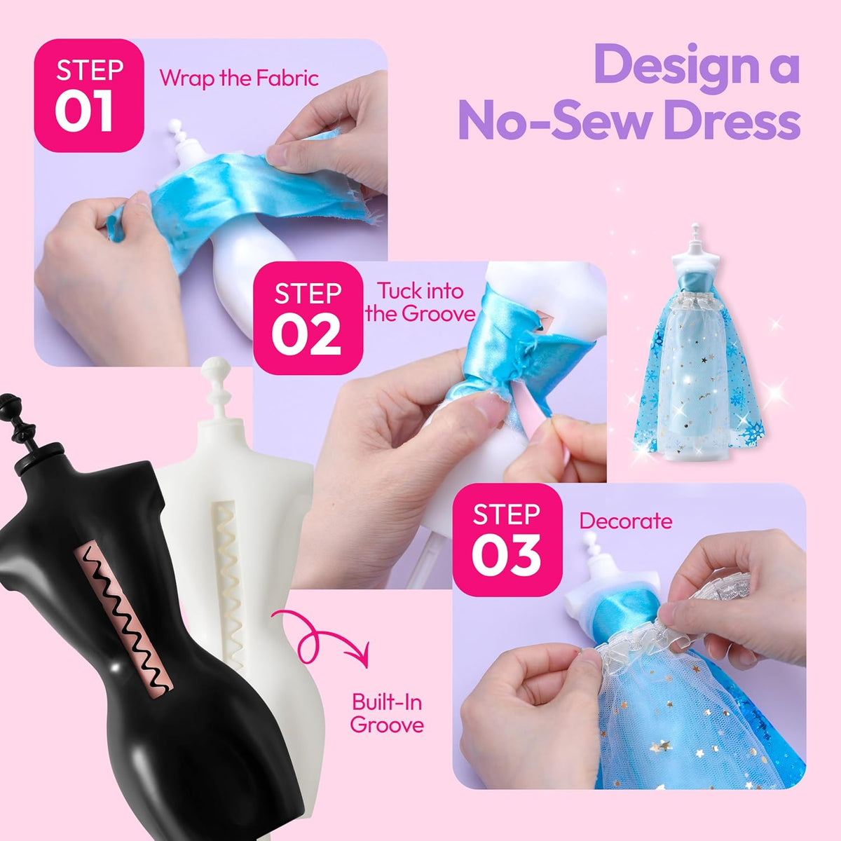 Klever Kits 400+PCS Fashion Design Crafts for Kids - image 4