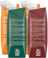 Made by Nacho Bone Broth Cat Food Topper for Hydration and Picky Eaters - Add Protein and Flavor to Your Dry Cat Food – 11 oz. (Pack of 4), Variety Pack