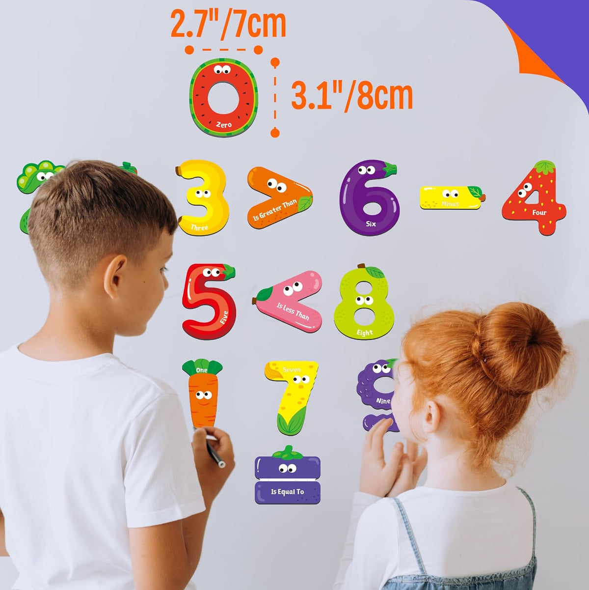 Large Size Magnetic Letters - Numbers + Math Symbols - image 4