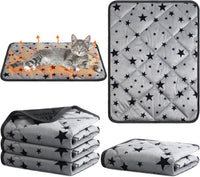 4 Pack Self Warming Cat Bed - Gray / 18'' X 24'' / Rectangle