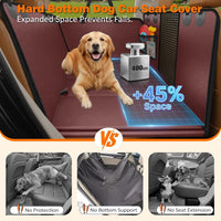 URPOWER Dog Car Seat Cover for Back Seat - Red / Standard - 54" Length - image 2