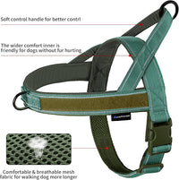Annchwool No Pull Dog Harness with Soft Padded Handle - M / Reflective-Green Set - image 4