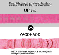 YAOHDAO Dog Seat Belt Harness for Car - Pink - image 4