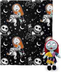 Northwest Character Hugger Pillow & Silk Touch Throw Blanket Set - Nightmare Before Christmas - Sally Frights