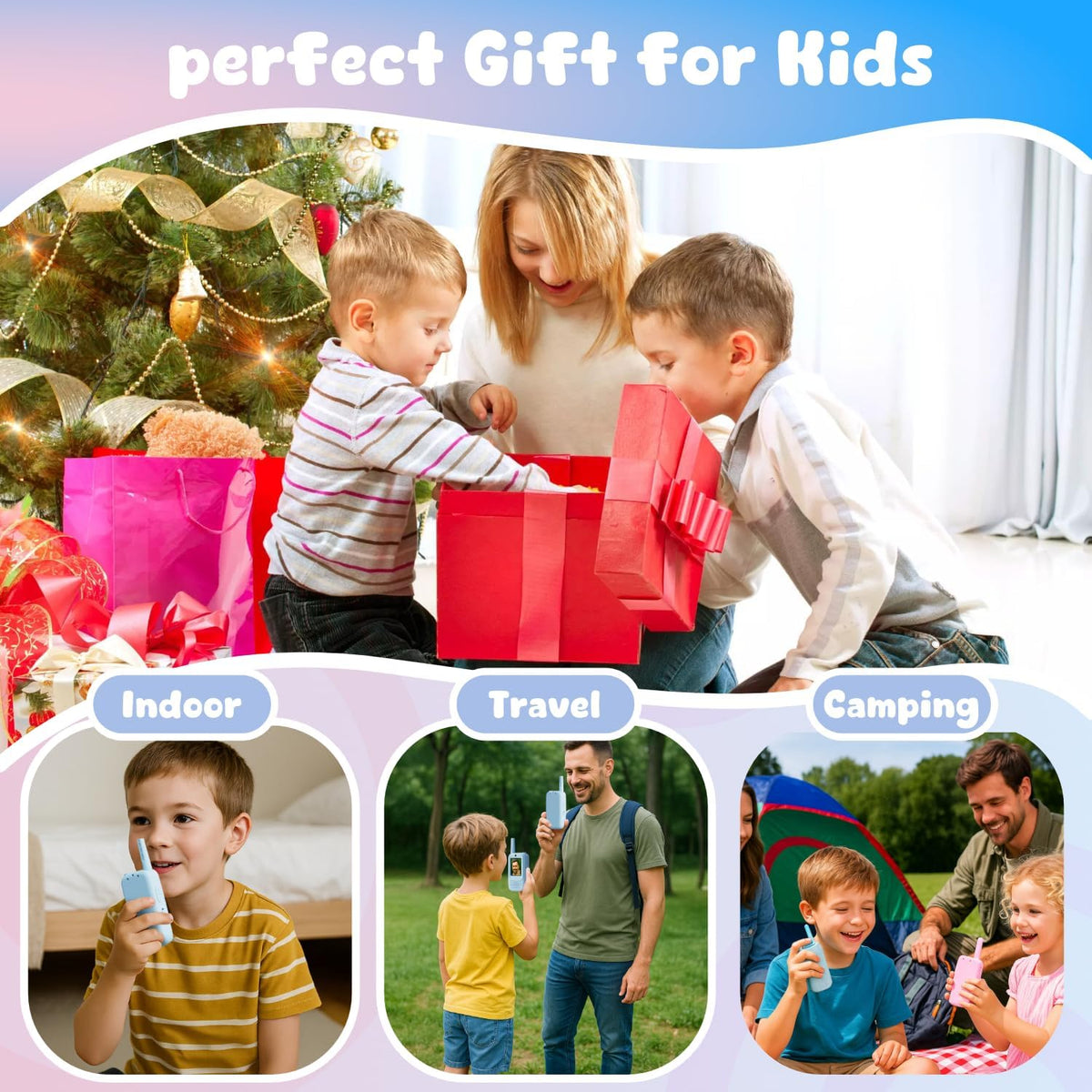 Video Walkie Talkies for Kids - Blue/Pink - image 4