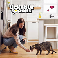 Temptations Lickable Spoons Adult Wet Cat Treat, Tasty Chicken and Cheesy Cheese Flavor, 4 Spoons, Pack of 24 (96 Total)