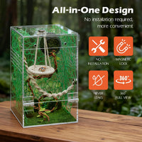 AZV Jumping Spider Enclosure Kit - Green / Large - image 4