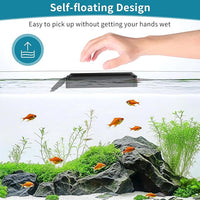 hygger Aquarium Magnet Glass Cleaner, Magnetic Fish Tank Cleaner with 2 Blades For Glass and Acrylic Aquariums, Aquarium Algae Scraper with Super Strong Magnet for Fish Tanks 0.3-0.6Inch Thickness (L)