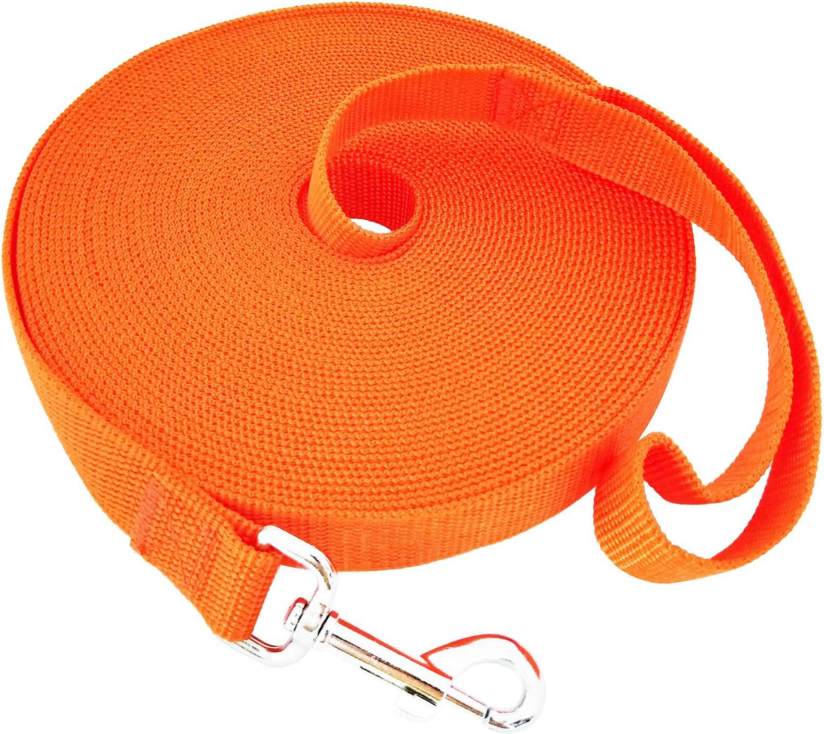 SALO Nylon Training Dog Leash for Small Medium Large Dogs - Orange / 3/4 inch x 50 feet