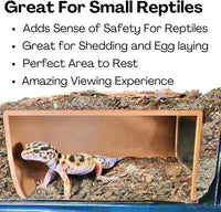 Reptile Corner Underground Cave Viewing Hide, Hognose Snake - Brown - image 4
