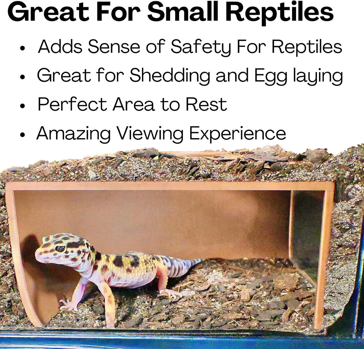 Reptile Corner Underground Cave Viewing Hide, Hognose Snake - Brown - image 4