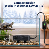 FREESEA Adjustable Turtle Tank Heater: Precise Temperature Control - 75W(5-15gallon) - image 3
