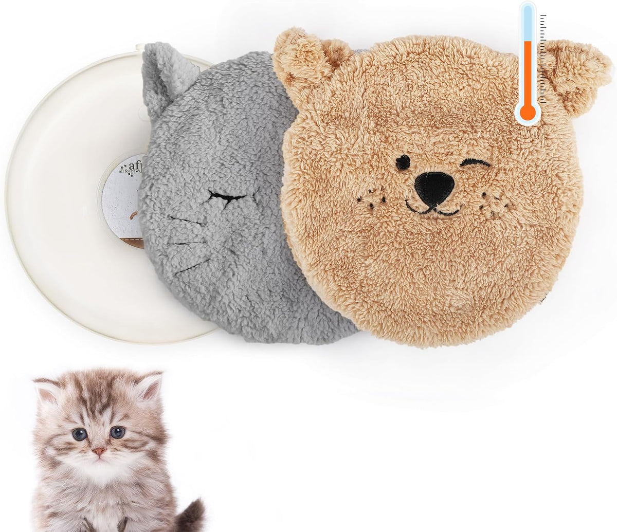ALL FOR PAWS Heated Cat Bed Indoor - Heated Cat Bed Mat