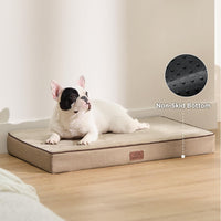 Bedsure Memory Foam Dog Beds Large Sized Dog - 29"L x 18"W x 3"Th / Khaki - image 3