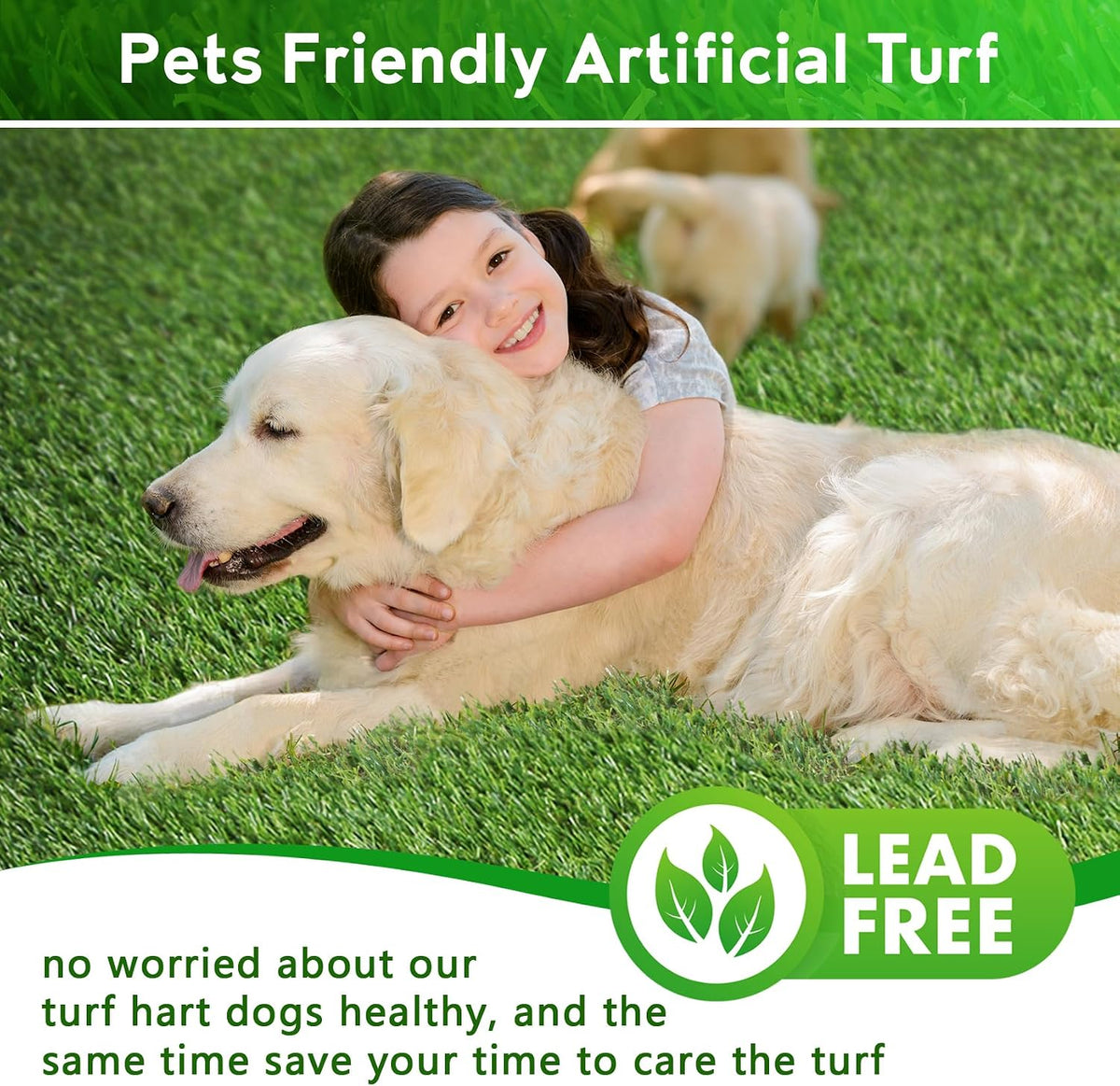 Large Artificial Grass Pad for Dogs Potty - 6FTX10FT - image 3