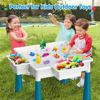 OCATO Kids Table and 4 Chairs Set Activity Table Kid Water Table – Fun for Kids & Family - Table and 4 Chairs Set - image 4