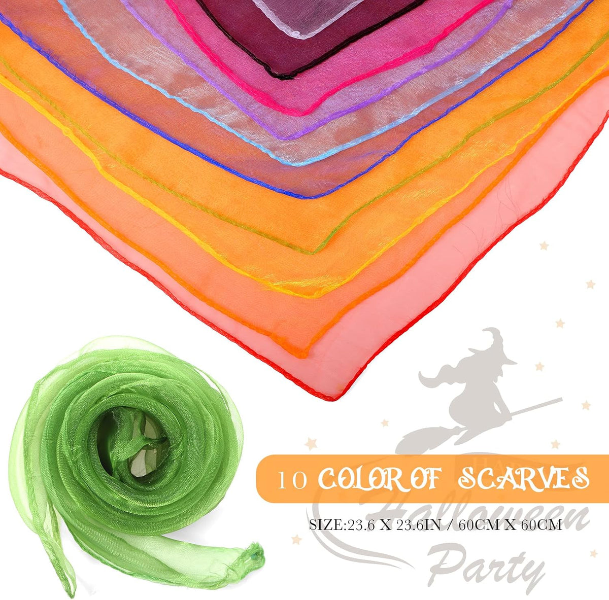 Laumoi felt French berets and polyester painter scarves in assorted colors - view 4