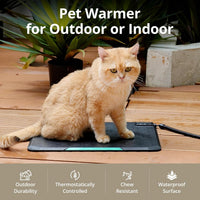 Outdoor Cat Heating Pad, Waterproof Housing, 16.5" x 11.8", 35W – Essentials for Cats - image 2