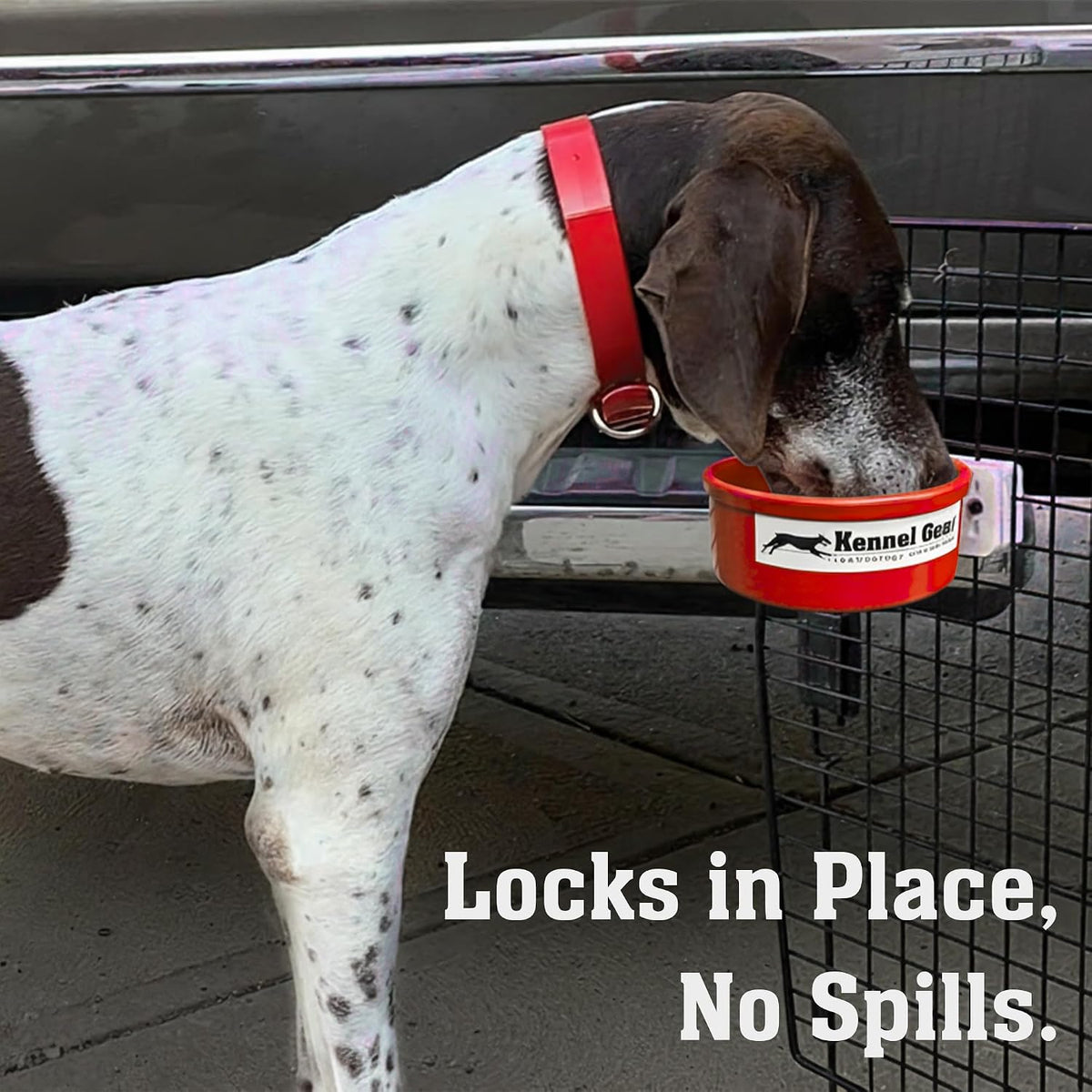 Dog Crate Water Bowl No Spill - Red - image 2