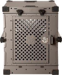 Impact Collapsible Dog Crate - Foldable Hard Crate for XXL Dogs - Heavy Duty Travel Kennel with Powder-Coated Aluminum - Quick Setup for Indoor & Outdoor (Gray, 48" (48" L x 27" W x 33" H))