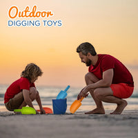 4E's Novelty Beach Shovels for Kids, Heavy Duty Plastic - image 4