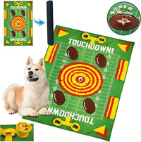 NFL Kansas City Chiefs Dog Snuffle Mat – Interactive Pet Slow Feeder, Football Field Design Food Puzzle Toy for Dogs & Cats, Foraging Activity Mat for Smarter Feeding