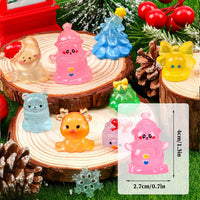 44Pcs Halloween Mini Ghost Figurines 44 Styles Luminous Resin - Multicolor - image 3