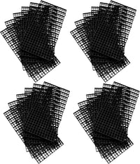 12 Pcs Aquarium Fish Tank Divider Plastic Egg Crate, L – Essentials for Fish - S 24pcs Black