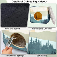 Bienbee Guinea Pig Hideout - Forest Landscape - image 3
