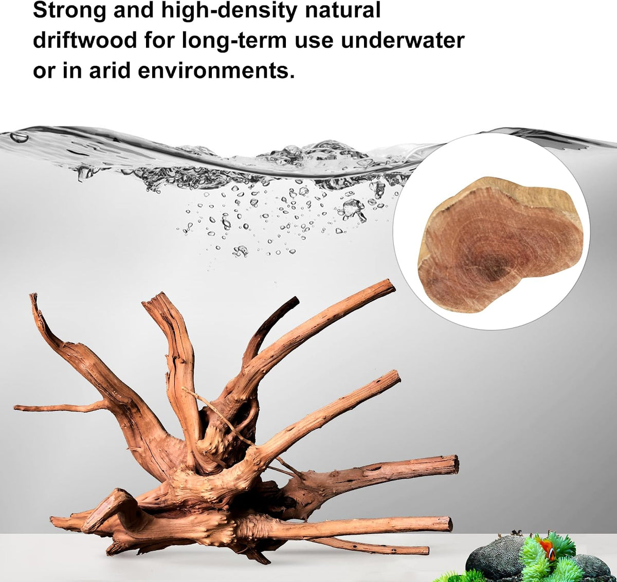 majoywoo Natural Driftwood for Aquarium Decor Fish Tank Decor Reptile - Spiderwood 4 to 8 Inch(Pack of 5) - image 3