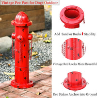 7.8" H Metal Potty Training Fire Hydrant for Dogs to Pee On Indoor - 24" - image 4