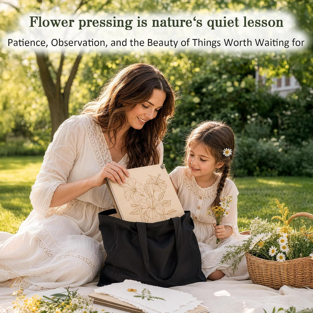 Aboofx Wooden Flower Pressing Kit - 11.2" x 11.2" 8 Layers - image 3
