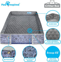Paw Inspired Critter Box Cage Liner, Raised Sides, C&C 2x4 – Daily Care for Small Pets - Midwest - image 4