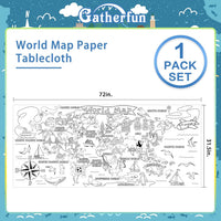 Halloween Activity Poster, Halloween Tablecloth for Kids - Map - image 2