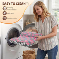 16.5 X 18in Washable Soft Rabbit Bed - Rose red-Star - image 4