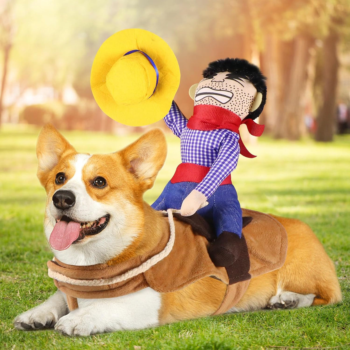 GOYOSWA Dog Cowboy Costume - Medium - image 2