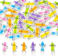 CJiangpo 60 pack crayon mini erasers in bright colors