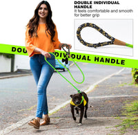 Slip Lead Dog Leash Reflective Training Durable Braided Rope Leashes – Essentials for Dogs - Light Green / 1PC Large 1/2in x 6ft - image 3