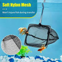 AQUANEAT Aquarium Net with Extendable Long Handle - 3 Inch (Pack of 2)