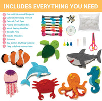 Craftorama Sewing Kit for Kids - Sea Animals - image 2