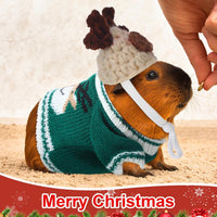Clysee 10-piece guinea pig clothes set with flannel vests and knitted mini hats - view 21
