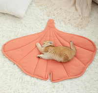 31 X 25 Inch Leaf Shaped Cotton Cat Bed Pad, Warming Cat Mat, Pet Warming Pad for Cats, Warmer Mat for Feral and Indoor Cats, 2025 Enlarged and Thickened Leaf Beds