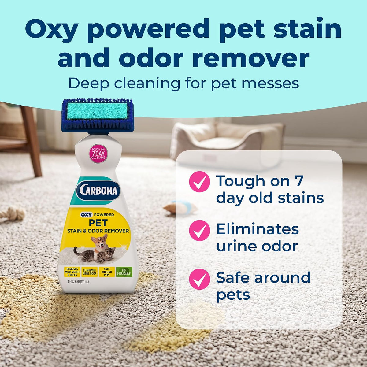 Carbona 2-in-1 Oxy-Powered Pet Stain & Odor Remover - image 2