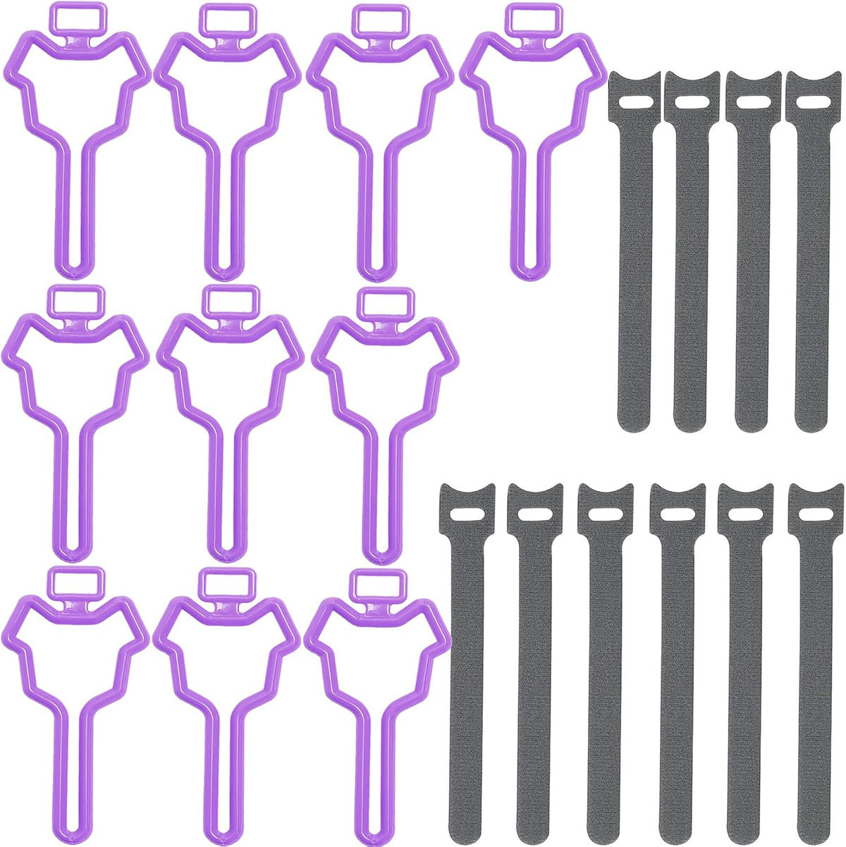 Dog Poop Bag Holder, Waste Bag Holder, Dog Poop Bag Carrier - Purple / 10 Count (Pack of 1)
