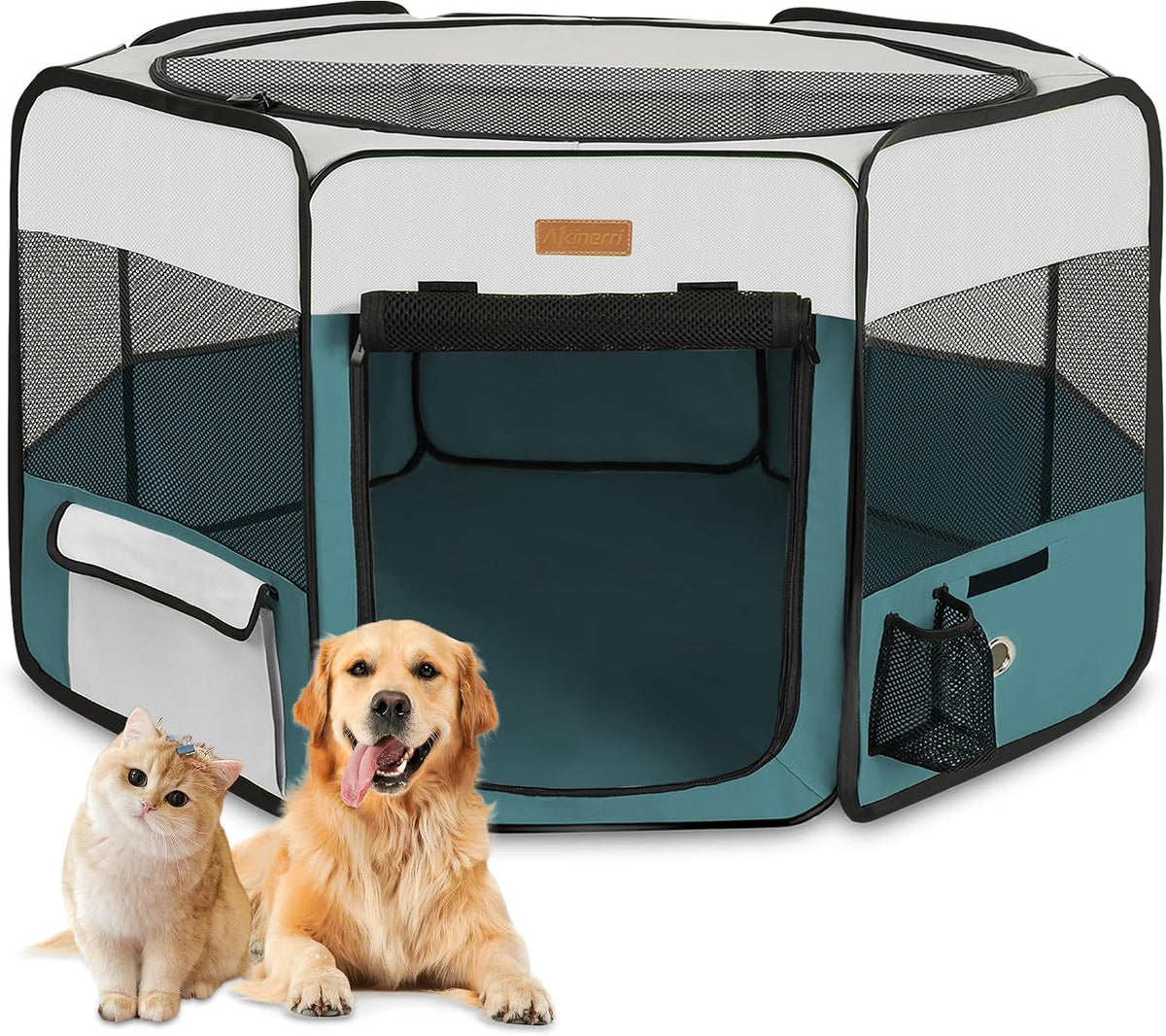 Akinerri Portable Dog Playpen - Small / Blue - image 4