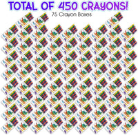 ArtCreativity Bulk Crayon Packs - 75 Set of 6-Packs (450 Ct) - image 2